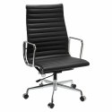 Fotel biurowy CH1191T czarna skóra/chrom Fotel biurowy CH1191T czarna skóra/chrom