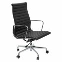 Fotel biurowy CH1191T czarna skóra/chrom Fotel biurowy CH1191T czarna skóra/chrom