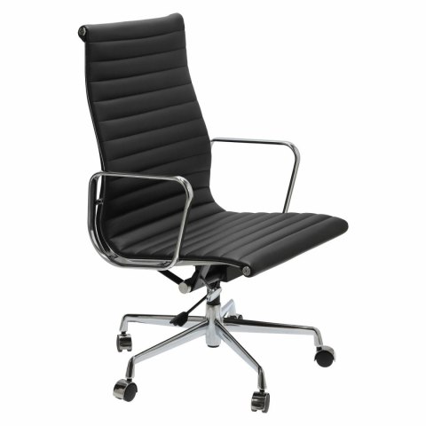 Fotel biurowy CH1191T czarna skóra/chrom Fotel biurowy CH1191T czarna skóra/chrom
