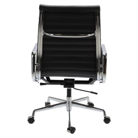 Fotel biurowy CH1191T czarna skóra/chrom Fotel biurowy CH1191T czarna skóra/chrom