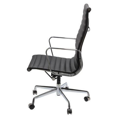 Fotel biurowy CH1191T czarna skóra/chrom Fotel biurowy CH1191T czarna skóra/chrom