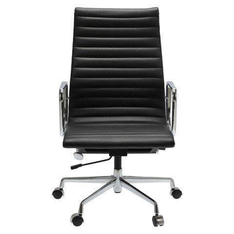 Fotel biurowy CH1191T czarna skóra/chrom Fotel biurowy CH1191T czarna skóra/chrom