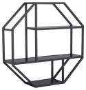 Półka Seaford Octagon czarna Półka Seaford Octagon czarna