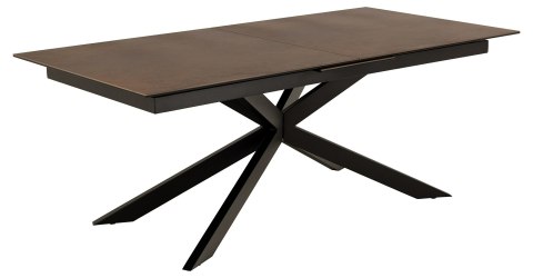 Stół Irwine 200/240cm brązowy/czarny Stół Irwine 200/240cm brązowy/czarny