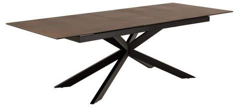 Stół Irwine 200/240cm brązowy/czarny Stół Irwine 200/240cm brązowy/czarny