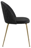 Krzesło Louise Black /Gold Krzesło Louise Black /Gold
