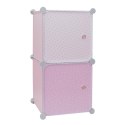 Modularny regał Cubes 2 do pokoju dziecka różowy Modularny regał Cubes 2 do pokoju dziecka różowy