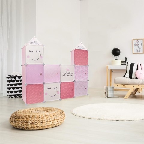 Modularny regał Cubes 2 do pokoju dziecka różowy Modularny regał Cubes 2 do pokoju dziecka różowy