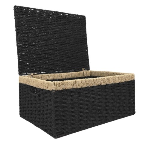 Zestaw 3 koszy Trunk czarne Zestaw 3 koszy Trunk czarne