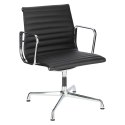 Fotel konf. CH1081T,czarna skóra ,chrom Fotel konf. CH1081T,czarna skóra ,chrom