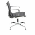 Fotel konf. CH1081T,czarna skóra ,chrom Fotel konf. CH1081T,czarna skóra ,chrom