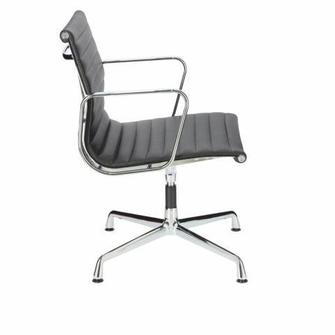 Fotel konf. CH1081T,czarna skóra ,chrom Fotel konf. CH1081T,czarna skóra ,chrom