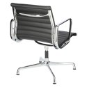 Fotel konf. CH1081T,czarna skóra ,chrom Fotel konf. CH1081T,czarna skóra ,chrom