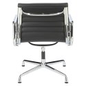 Fotel konf. CH1081T,czarna skóra ,chrom Fotel konf. CH1081T,czarna skóra ,chrom