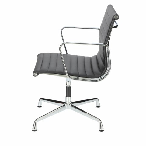 Fotel konf. CH1081T,czarna skóra ,chrom Fotel konf. CH1081T,czarna skóra ,chrom