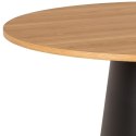 Stół okrągły Soli 120cm dąb/czarny Stół okrągły Soli 120cm dąb/czarny