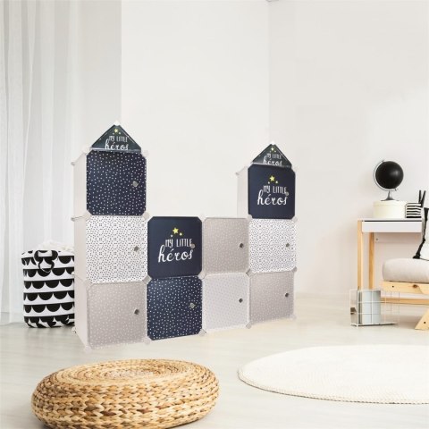 Modularny regał Cubes 2 do pokoju dziecka szary Modularny regał Cubes 2 do pokoju dziecka szary