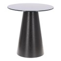 Stolik kawowy Soleilo szklany okrągły 60cm czarny Stolik kawowy Soleilo szklany okrągły 60cm czarny