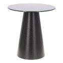 Stolik kawowy Soleilo szklany okrągły 60cm czarny Stolik kawowy Soleilo szklany okrągły 60cm czarny