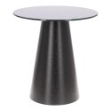Stolik kawowy Soleilo szklany okrągły 60cm czarny Stolik kawowy Soleilo szklany okrągły 60cm czarny