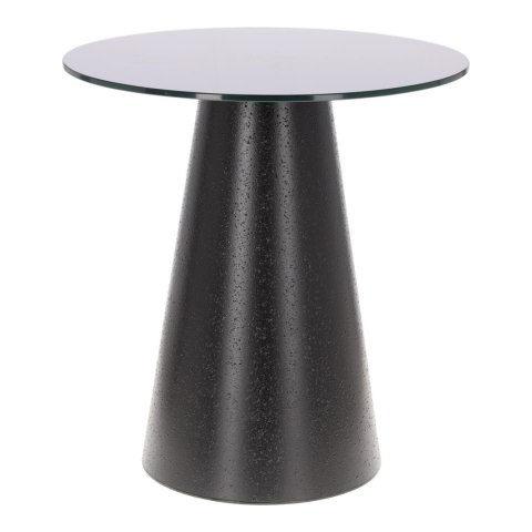 Stolik kawowy Soleilo szklany okrągły 60cm czarny Stolik kawowy Soleilo szklany okrągły 60cm czarny