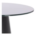 Stolik kawowy Soleilo szklany okrągły 60cm czarny Stolik kawowy Soleilo szklany okrągły 60cm czarny
