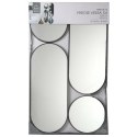 Zestaw 4 luster Deco Round czarny Zestaw 4 luster Deco Round czarny