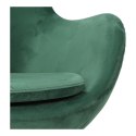 Fotel Jajo Velvet zielone/ złota podstawa Fotel Jajo Velvet zielone/ złota podstawa