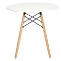Stół DTW 80 cm, blat biały Stół DTW 80 cm, blat biały
