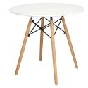 Stół DTW 80 cm, blat biały Stół DTW 80 cm, blat biały