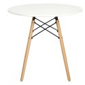 Stół DTW 80 cm, blat biały Stół DTW 80 cm, blat biały