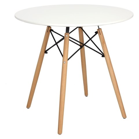 Stół DTW 80 cm, blat biały Stół DTW 80 cm, blat biały