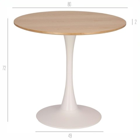 Stół Simplet Skinny dąb/ biały 80 cm Stół Simplet Skinny dąb/ biały 80 cm