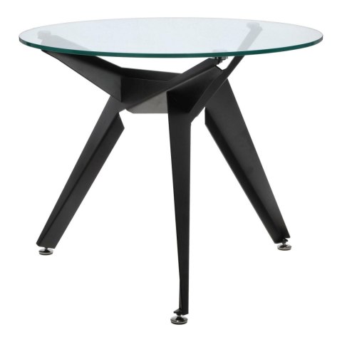 Stół Troy 90cm transparentny/ czarny Stół Troy 90cm transparentny/ czarny