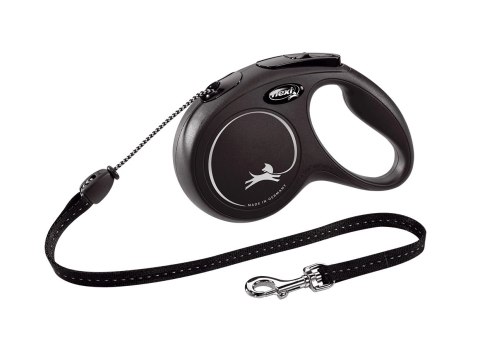 Flexi Smycz New Classic M Linka 5m Do 20kg Czarna Flexi Smycz New Classic M Linka 5m Do 20kg Czarna