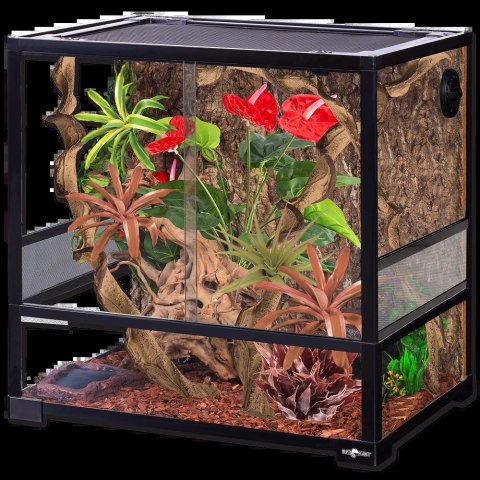 REPTI PLANET Terrarium Szklane Drzwi Przesuwne 60x45x60cm REPTI PLANET Terrarium Szklane Drzwi Przesuwne 60x45x60cm