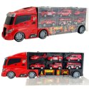 WOOPIE Zestaw Ciężarówka Transporter 3w1 Czerwony 11 el. WOOPIE Zestaw Ciężarówka Transporter 3w1 Czerwony 11 el.