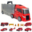WOOPIE Zestaw Ciężarówka Transporter 3w1 Czerwony 11 el. WOOPIE Zestaw Ciężarówka Transporter 3w1 Czerwony 11 el.