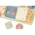 TOOKY TOY Tablica Manipulacyjna Zamki Zębatki Sorter Zegar TOOKY TOY Tablica Manipulacyjna Zamki Zębatki Sorter Zegar