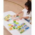 VIGA Drewniane Puzzle Układanka Montessori 2w1 Figurki Warzywa VIGA Drewniane Puzzle Układanka Montessori 2w1 Figurki Warzywa