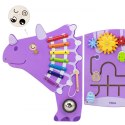 VIGA Drewniana Tablica Sensoryczna-Manipulacyjna EDU Triceratops VIGA Drewniana Tablica Sensoryczna-Manipulacyjna EDU Triceratops