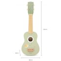 Viga Drewniane Ukulele Gitara Dla Dzieci Zielone Z Nutami Viga Drewniane Ukulele Gitara Dla Dzieci Zielone Z Nutami