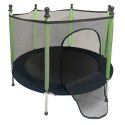 Trampolina ogrodowa dla dzieci siatka 140 cm zielona Trampolina ogrodowa dla dzieci siatka 140 cm zielona