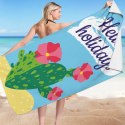 Ręcznik plażowy prostokątny HELLO HOLIDAYS 150x70 REC54WZ2 Ręcznik plażowy prostokątny HELLO HOLIDAYS 150x70 REC54WZ2