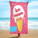 Ręcznik plażowy prostokątny ICE CREAM PARTY 150x70 REC54WZ3 Ręcznik plażowy prostokątny ICE CREAM PARTY 150x70 REC54WZ3