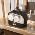 Kosmetyczka organizer na kosmetyki czarna dwupoziomowa 23x13,5x16cm KS115CZ Kosmetyczka organizer na kosmetyki czarna dwupoziomowa 23x13,5x16cm KS115CZ