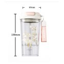 Kubek, butelka na wodę ze słomką i ustnikiem 550 ML BD29 Kubek, butelka na wodę ze słomką i ustnikiem 550 ML BD29