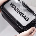 Zestaw kosmetyczek 3w1 przenośna kuferek 3 rozmiary Czerń KS83CZ Zestaw kosmetyczek 3w1 przenośna kuferek 3 rozmiary Czerń KS83CZ