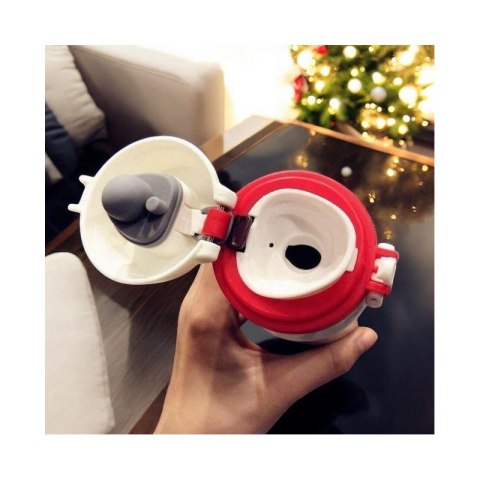 KUBEK TERMICZNY, BIDON 500ML TERMOS ŚWIĄTECZNY ZIMOWY biały BD39B KUBEK TERMICZNY, BIDON 500ML TERMOS ŚWIĄTECZNY ZIMOWY biały BD39B