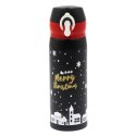 KUBEK TERMICZNY, BIDON 500ML TERMOS ŚWIĄTECZNY ZIMOWY czarny BD39CZ KUBEK TERMICZNY, BIDON 500ML TERMOS ŚWIĄTECZNY ZIMOWY czarny BD39CZ